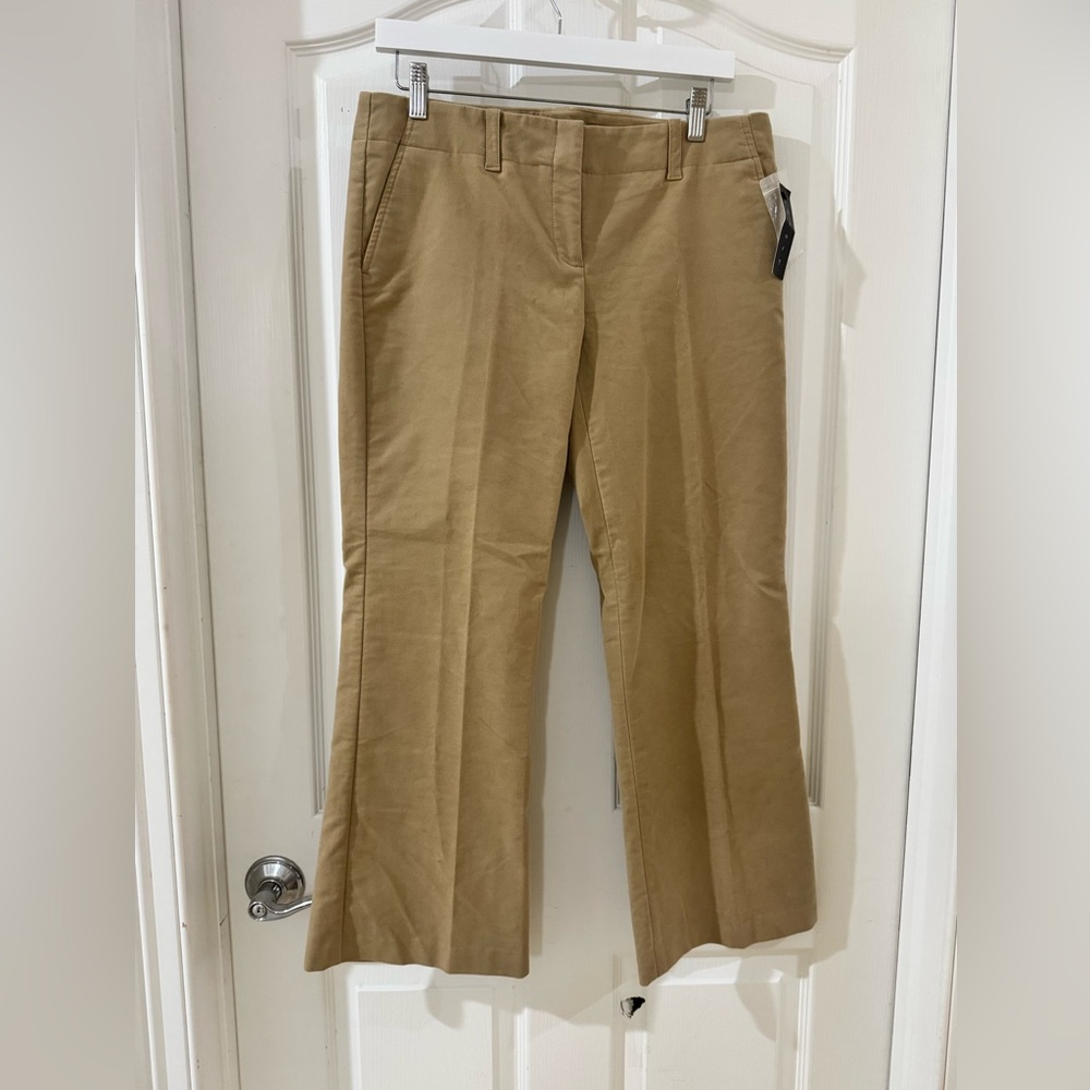 NWT Theory Classic Straight Leg Y2K Capri Pants | Faux Suede | Sz 10